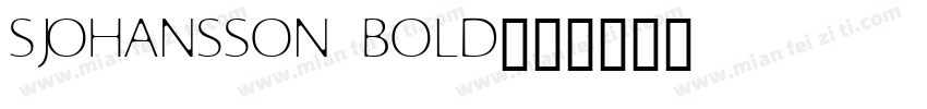SJohansson Bold字体转换